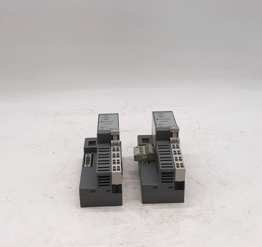 Allen-Bradley 1734-ADN Network Adaptor w/ 1734-RTB Terminal Block – Lot of 2