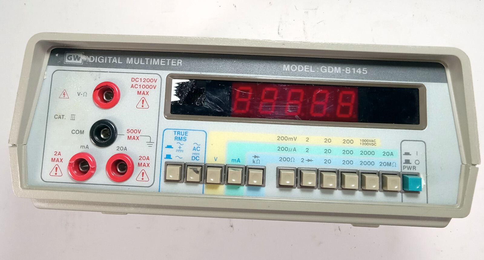 1 USED GW GDM-8145 DESKTOP DIGITAL MULTIMETER ***MAKE OFFER***
