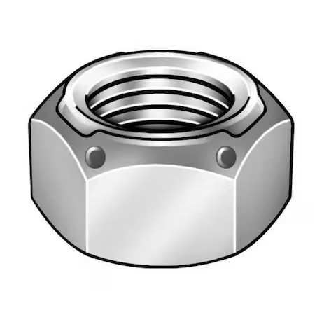 Top Lock Distorted Thread Lock Nut, M16-2.00, Steel, Class 8, Zinc Plated, 16