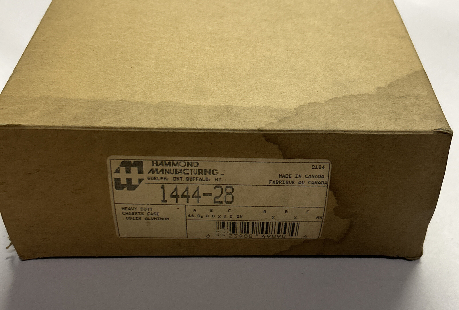 HAMMOND MANUFACTURING,1444-28,HEAVY DUTY CHASSIS CASE NEW