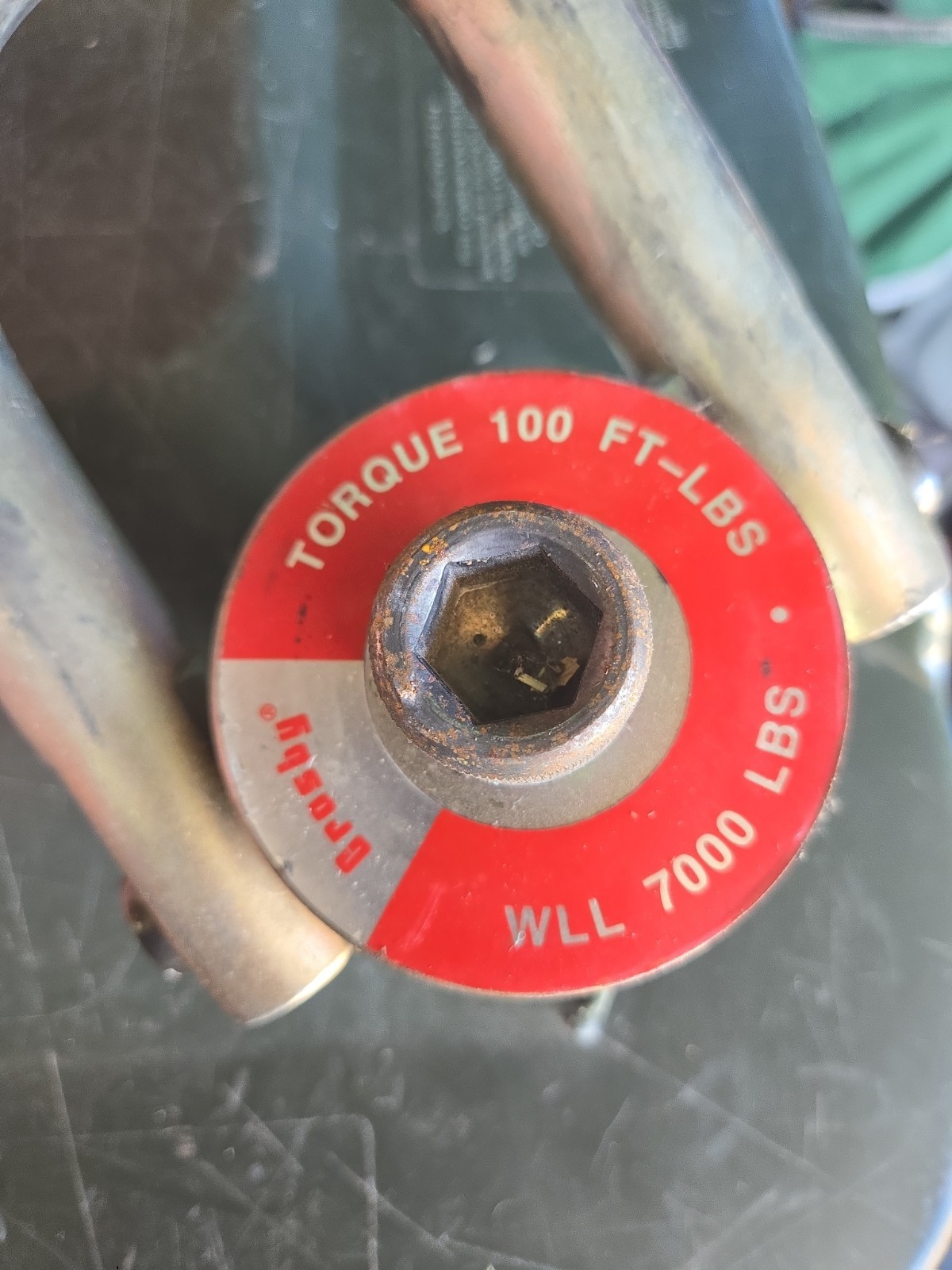 CROSBY HR125 Hoist Ring WLL 7000 LB, 3/4-10 Swivel