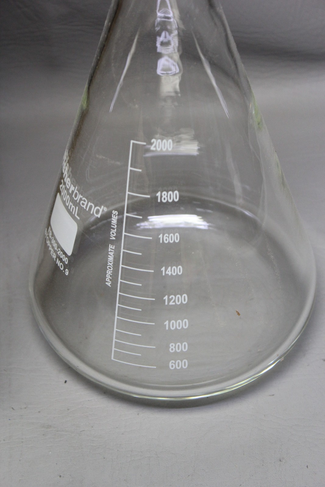 NEW FISHERBRAND 2000mL GLASS HEAVY WALL FILTER FLASK FB-300-2000