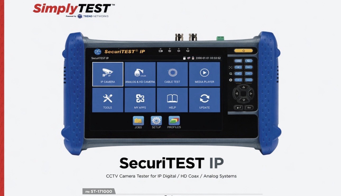 TREND Networks ST-171000 SecuriTEST IP Digit/Analog/HD Coax CCTV Tester