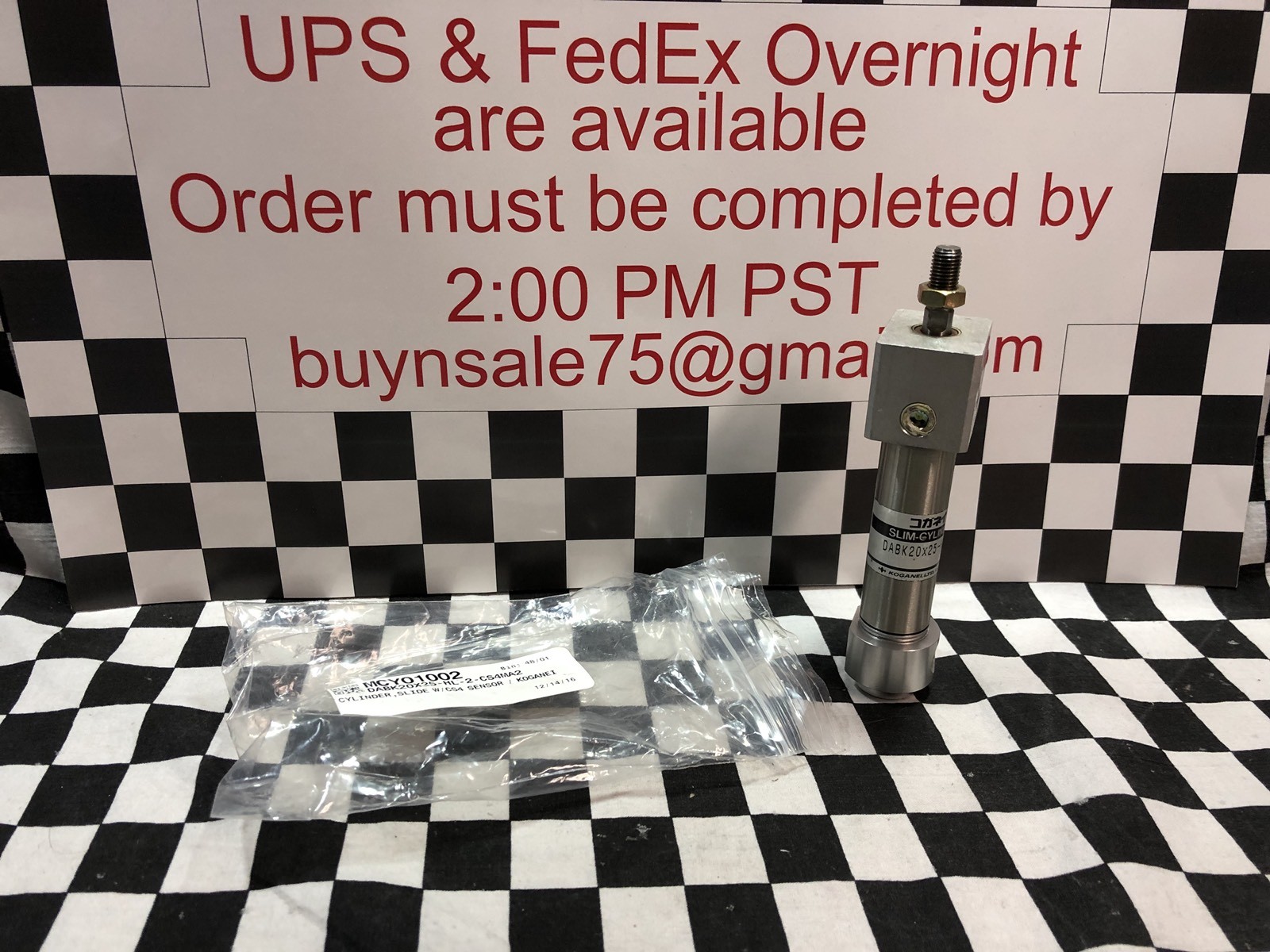 KOGANEI CYLINDER DABK20X25-HL-2, SHIPSAMEDAY #Box 16 “P3”