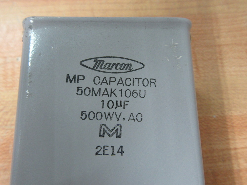 Marcon 50MAK106U Rectangle MP Capacitor W/Bracket