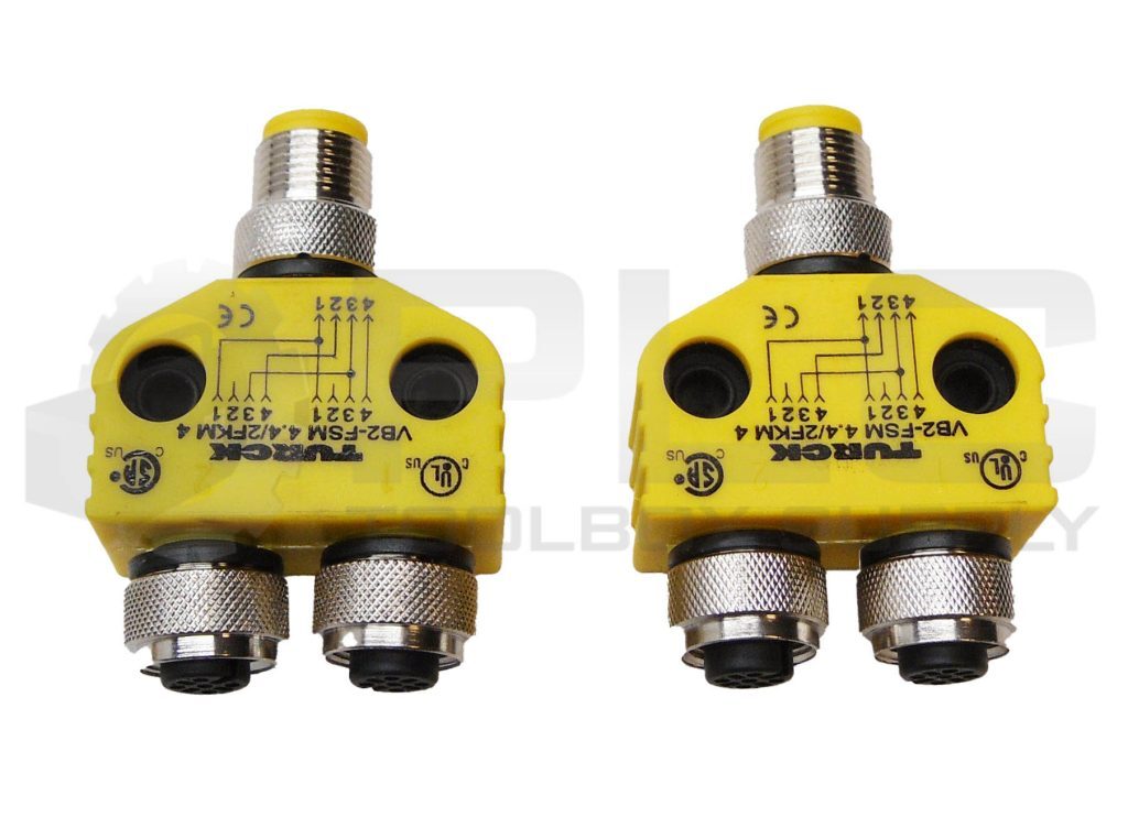 LOT OF 2 NEW TURCK VB2-FSM4.4/2FKM4 SENSOR SPLITTER U0098