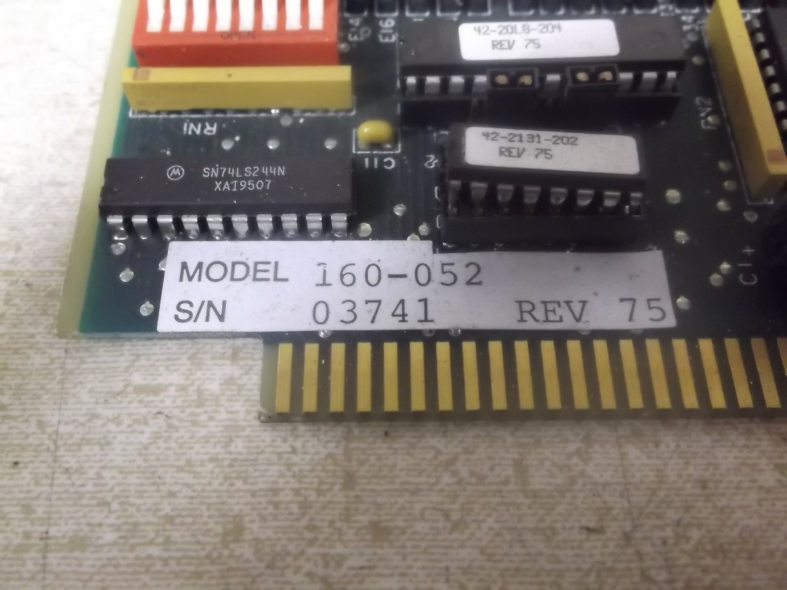 Modicon 160-052 PLC Card Module M001-000 RevA 42-0038-218 *FREE SHIPPING*