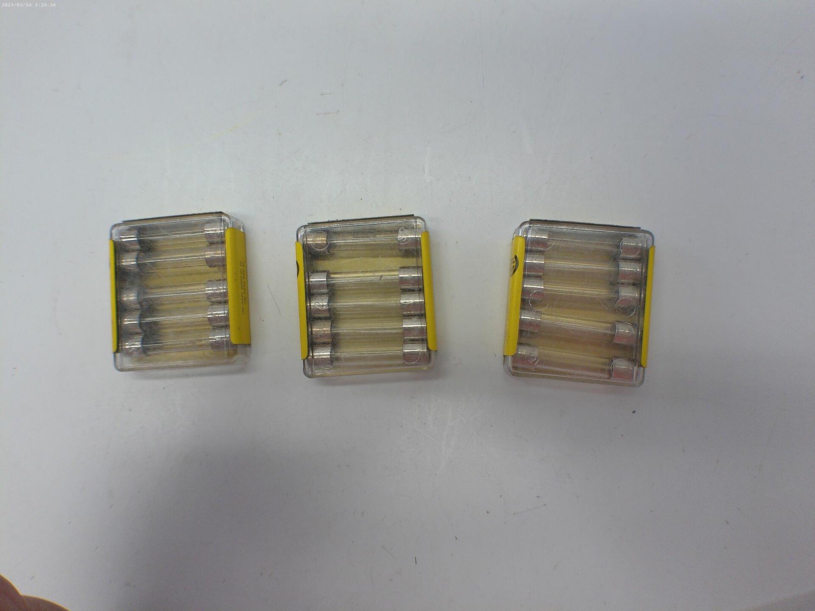 BUSSMANN MDL-1/8 FUSE LOT OF 3 PKG OF 5 NSMP