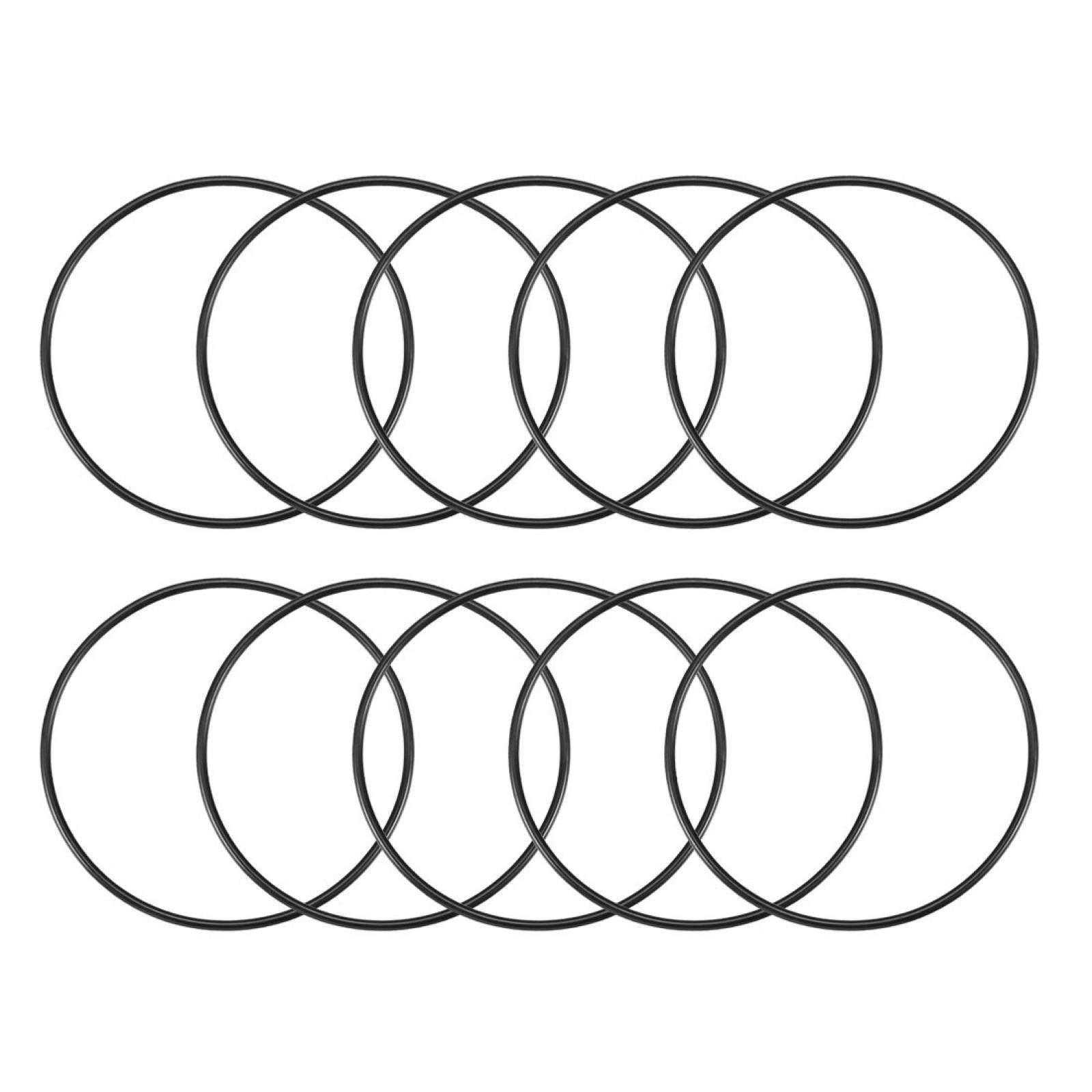 10 Pcs Black Rubber Oil Seal O Ring Sealing Gasket Washer 58mm x 1.8mm