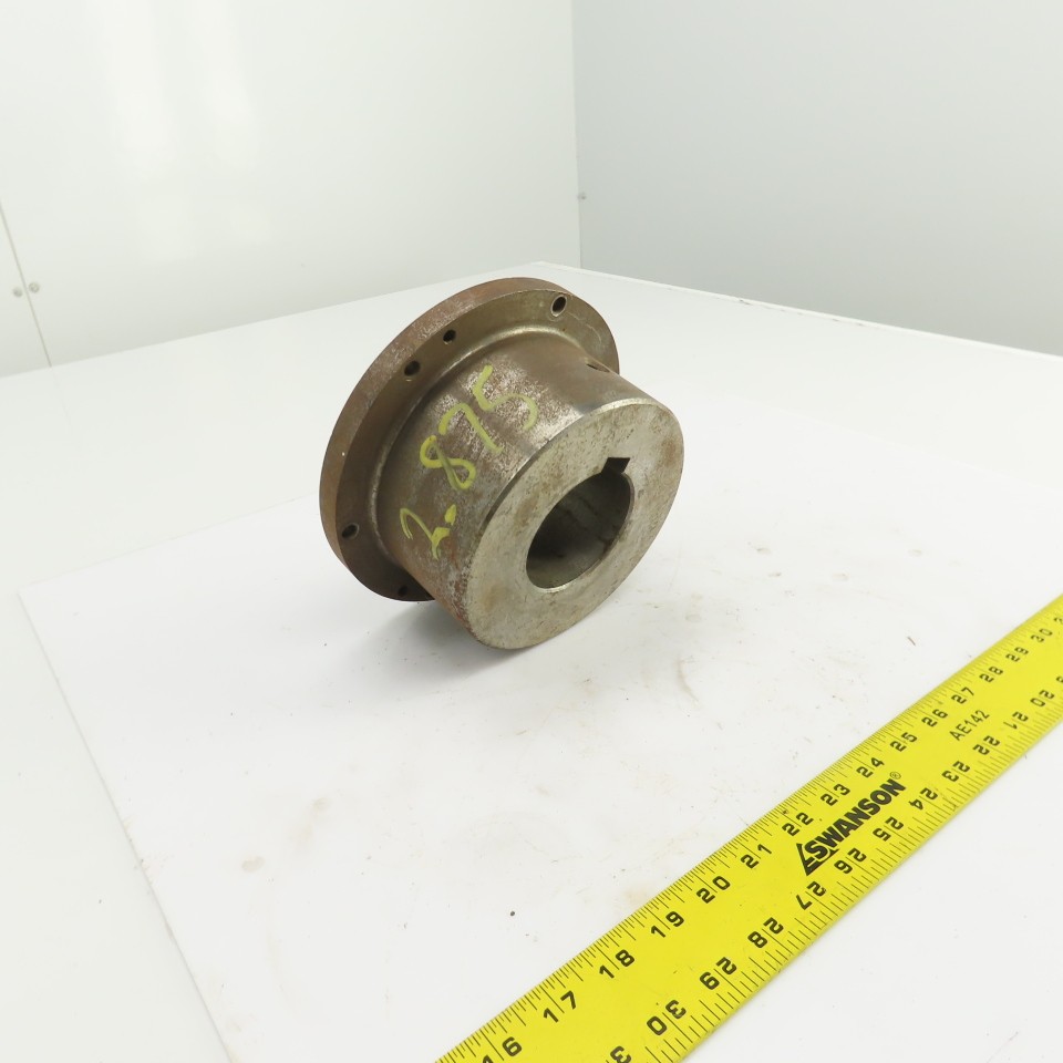 Flanged Coupling Hub Sleeve 2.875″ Shaft 7-7/8″ Flange OD 3/4″ Key
