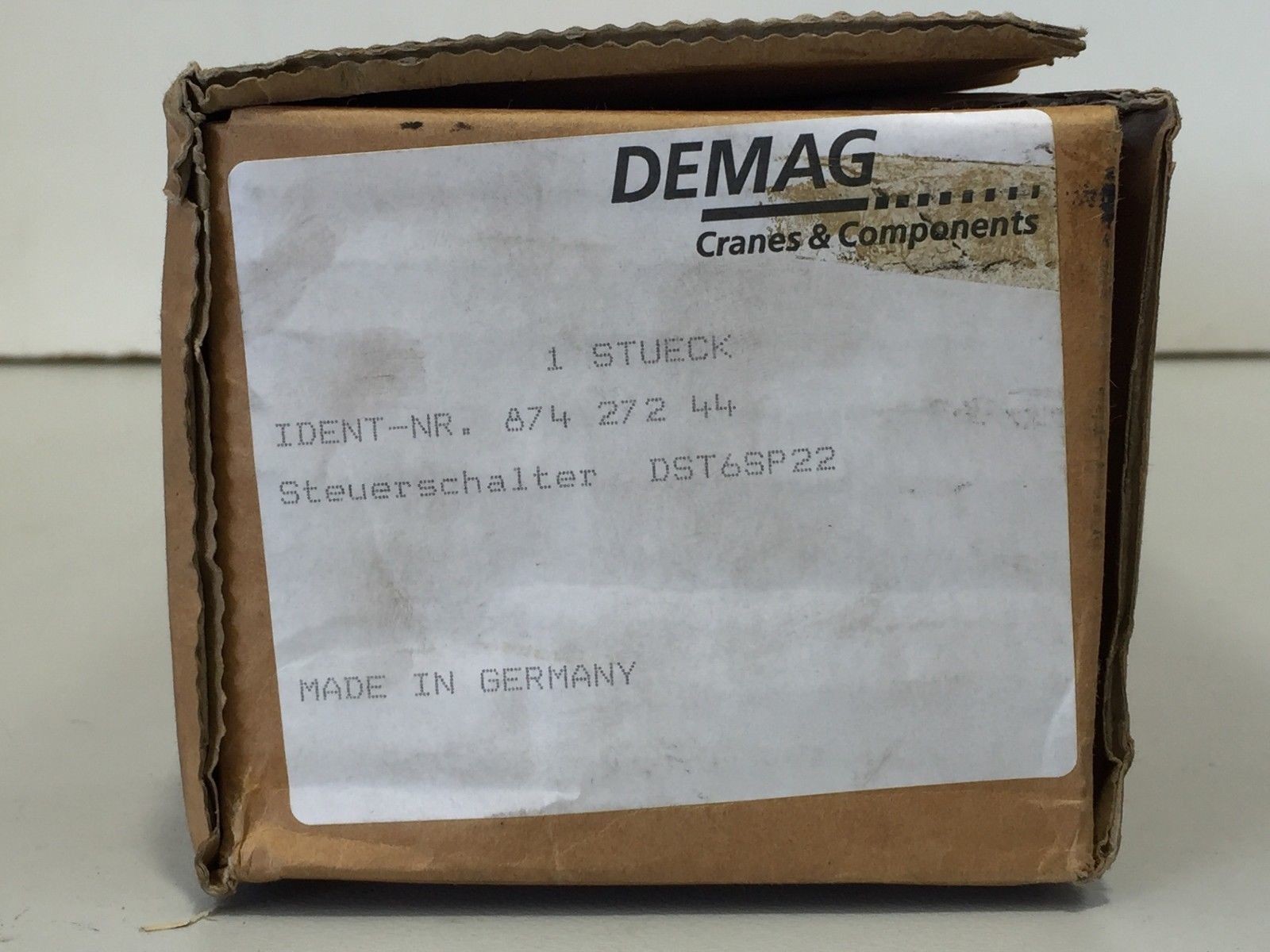 Demag 87427244 DST 6 DST6SP22 Pendant Button Control Dual 2-Speed Hoist Crane