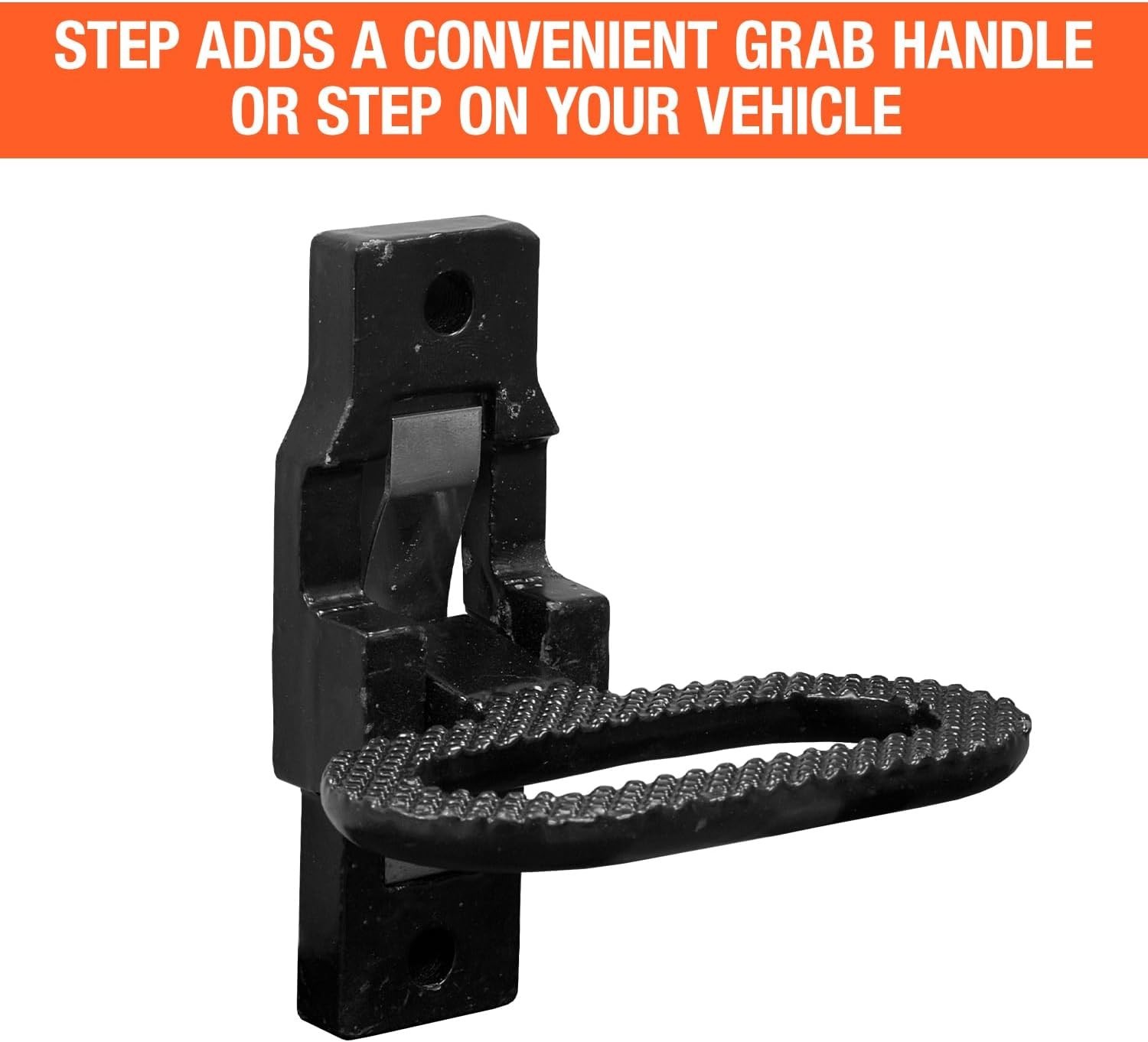 B2797BPC Folding Safety Step And Handle With Safety Storage, Black E-Coat Fin…