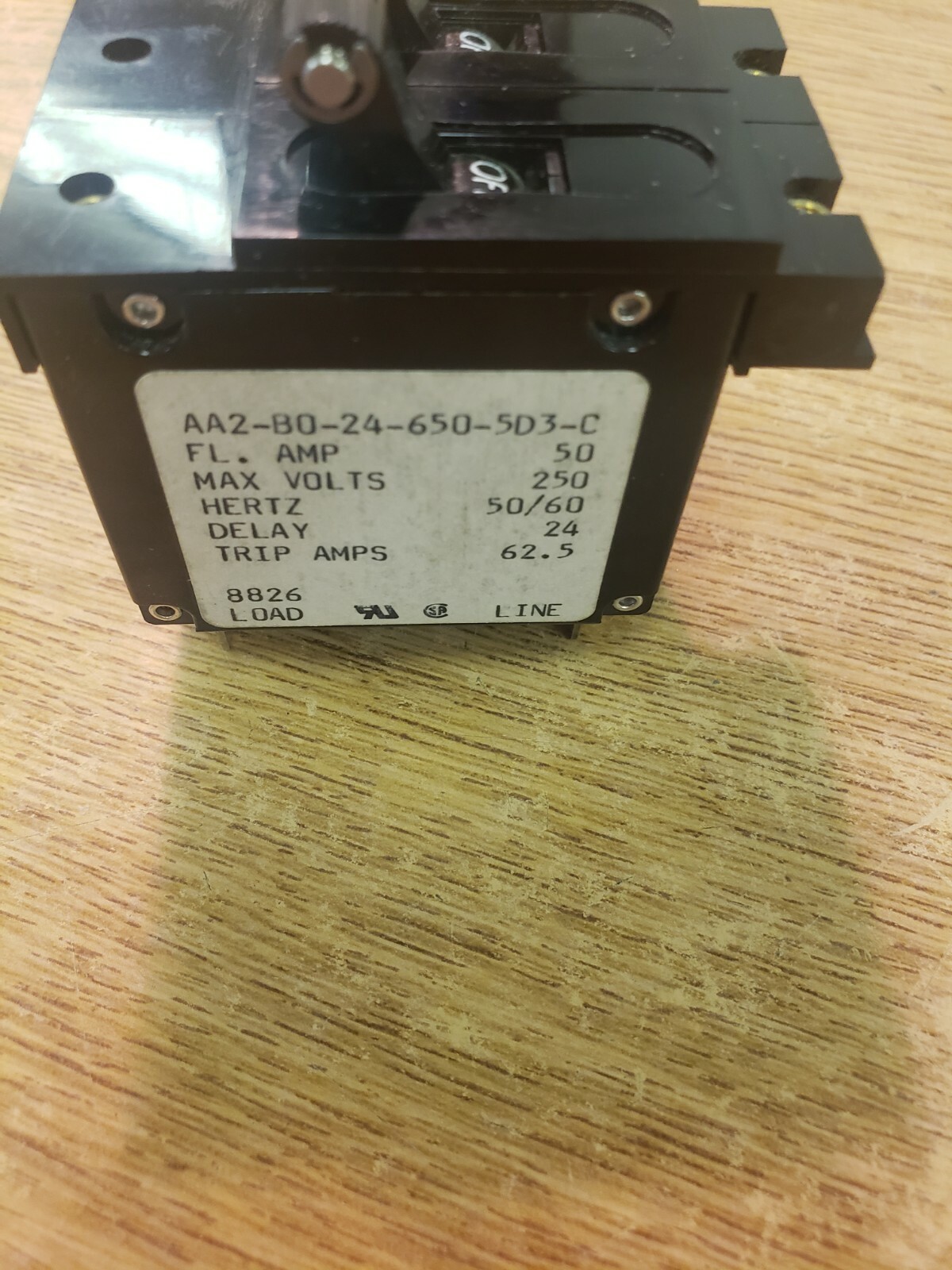 NEW Carling AA1-B0-24-650-5DC-C 50A Circuit Breaker Switch