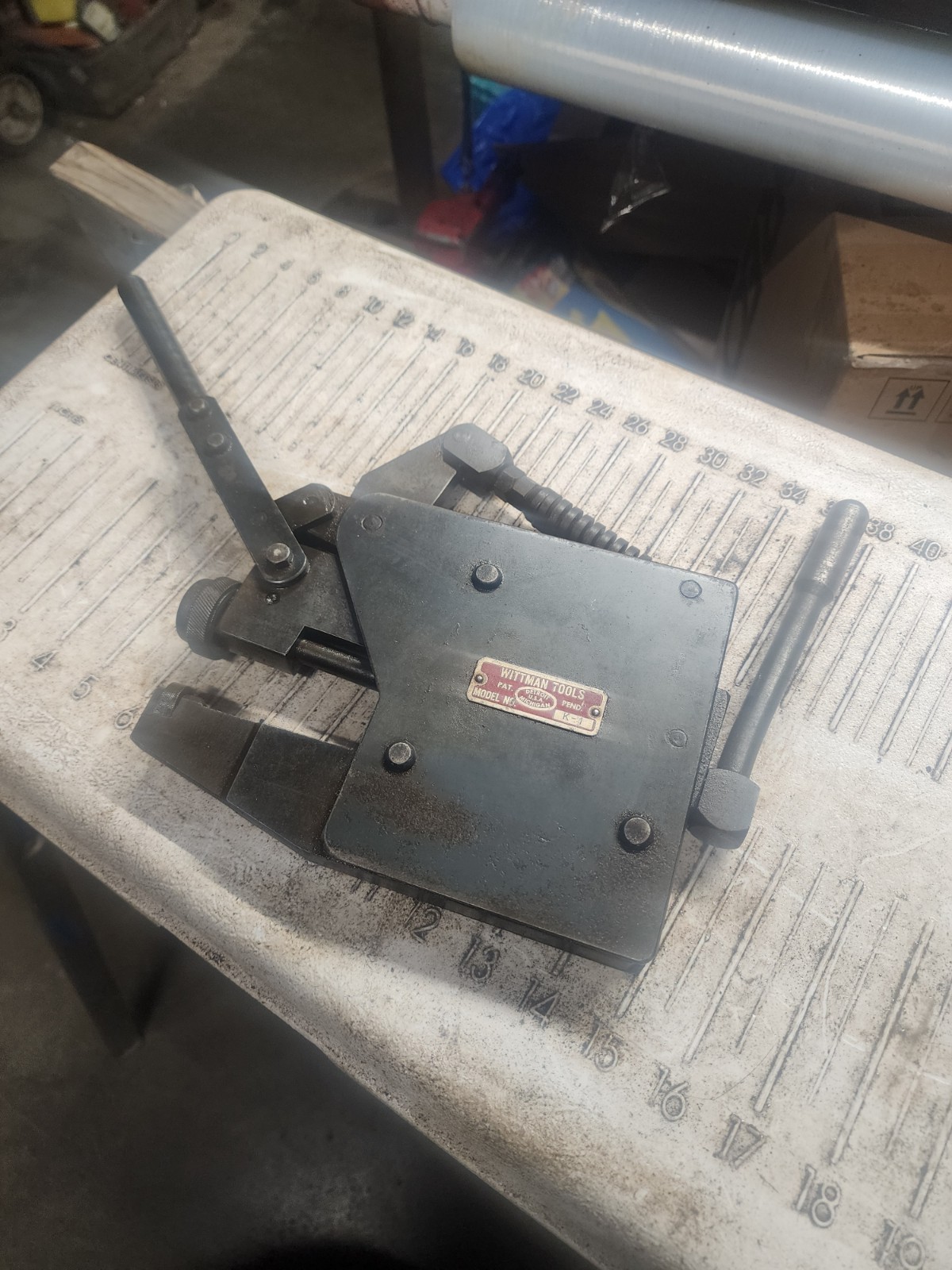 VINTAGE WITTMAN TOOLS K-1 Nurl Sizing Tool. MADE IN DETROIT MICHIGAN FREE SHIP