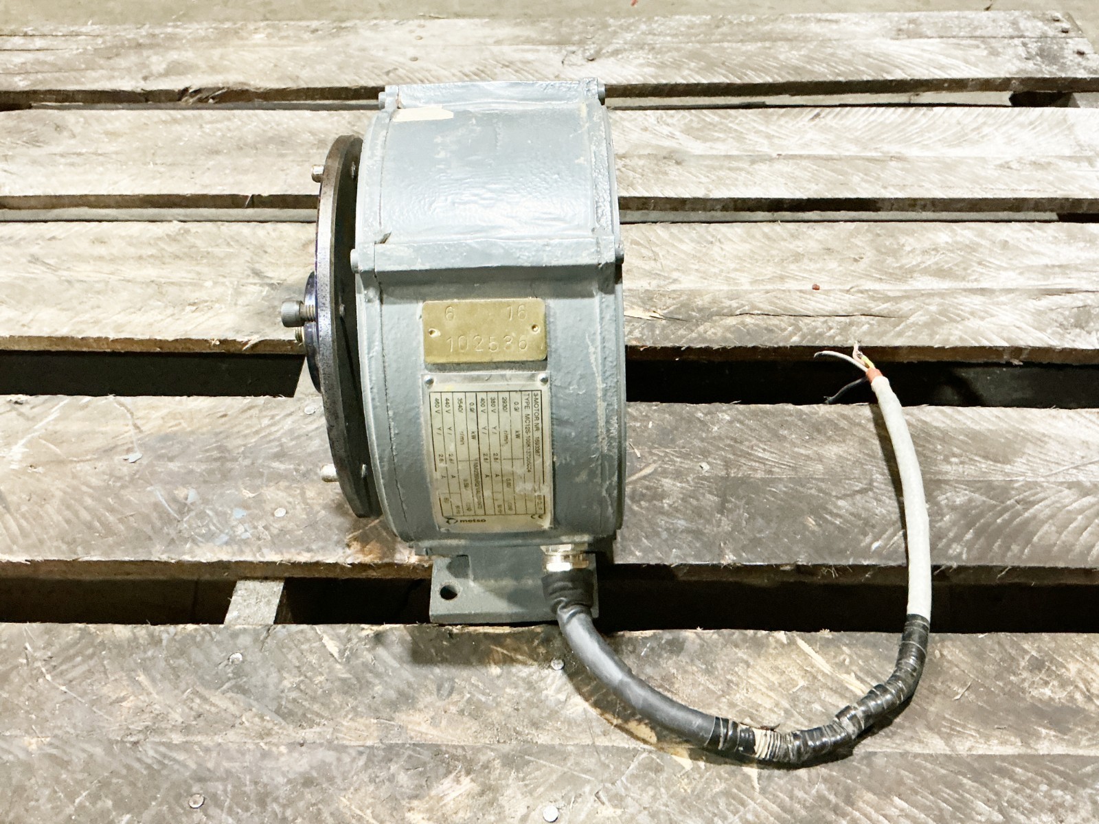 Metso Paper MC12S-100K137005004 Slitter Motor 460V 2.8A 2930RPM 50/60Hz
