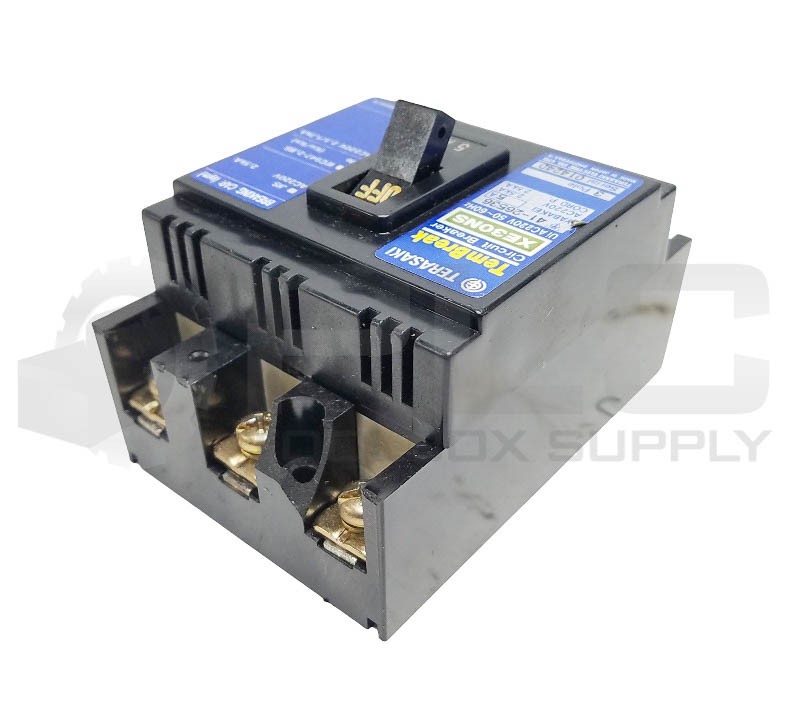 LOT OF 2 TERASAKI XE30NS TemBreak CIRCUIT BREAKER 5AMP 3P