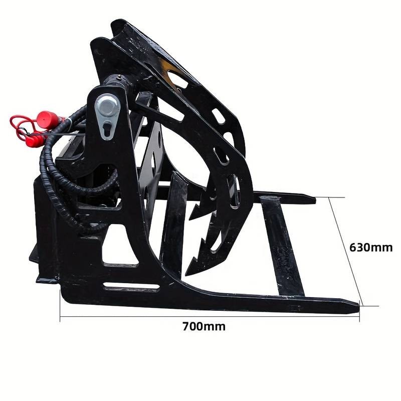 Mini Skid Steer Log Grapple Attachment | 200lb Heavy-Duty Quick Connect