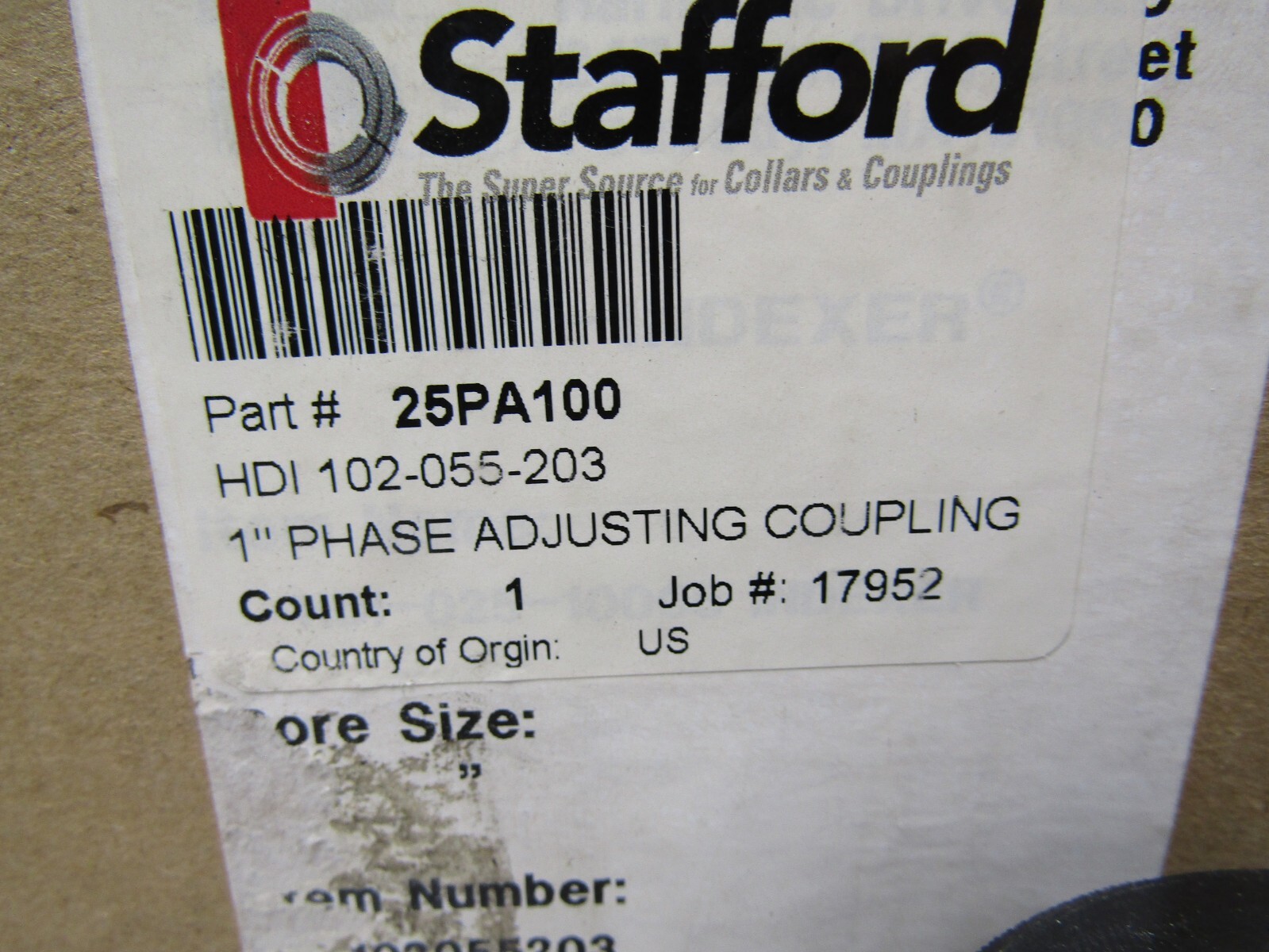 Stafford 25PA100 1″ Phase Adjusting Coupling
