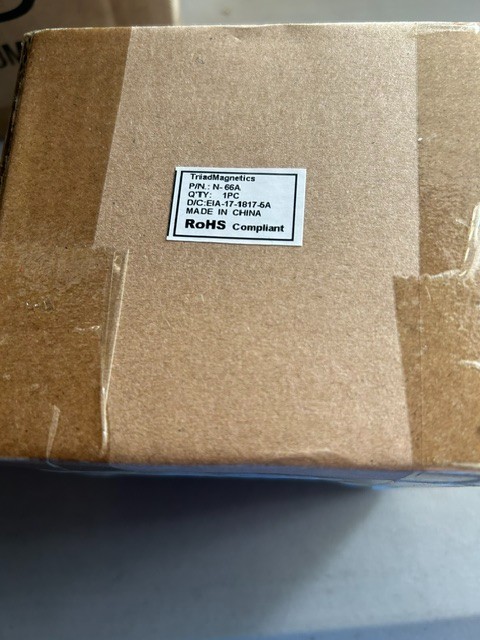 Triad Magnetic N-66A Isolation Transformer
