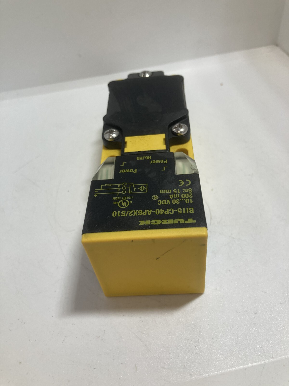 TURCK BI15-CP40-AP6X2/S10 PROXIMITY SENSOR 10-30VDC 200MA 15MM SENSING NNB