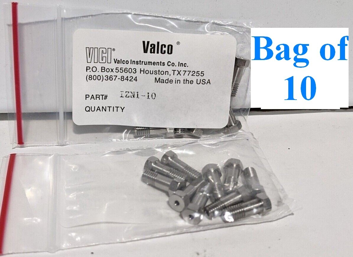 x10 NEW Vici Valco IZN1-10 Internal Nut, Standard, 1/16″, .625″ long