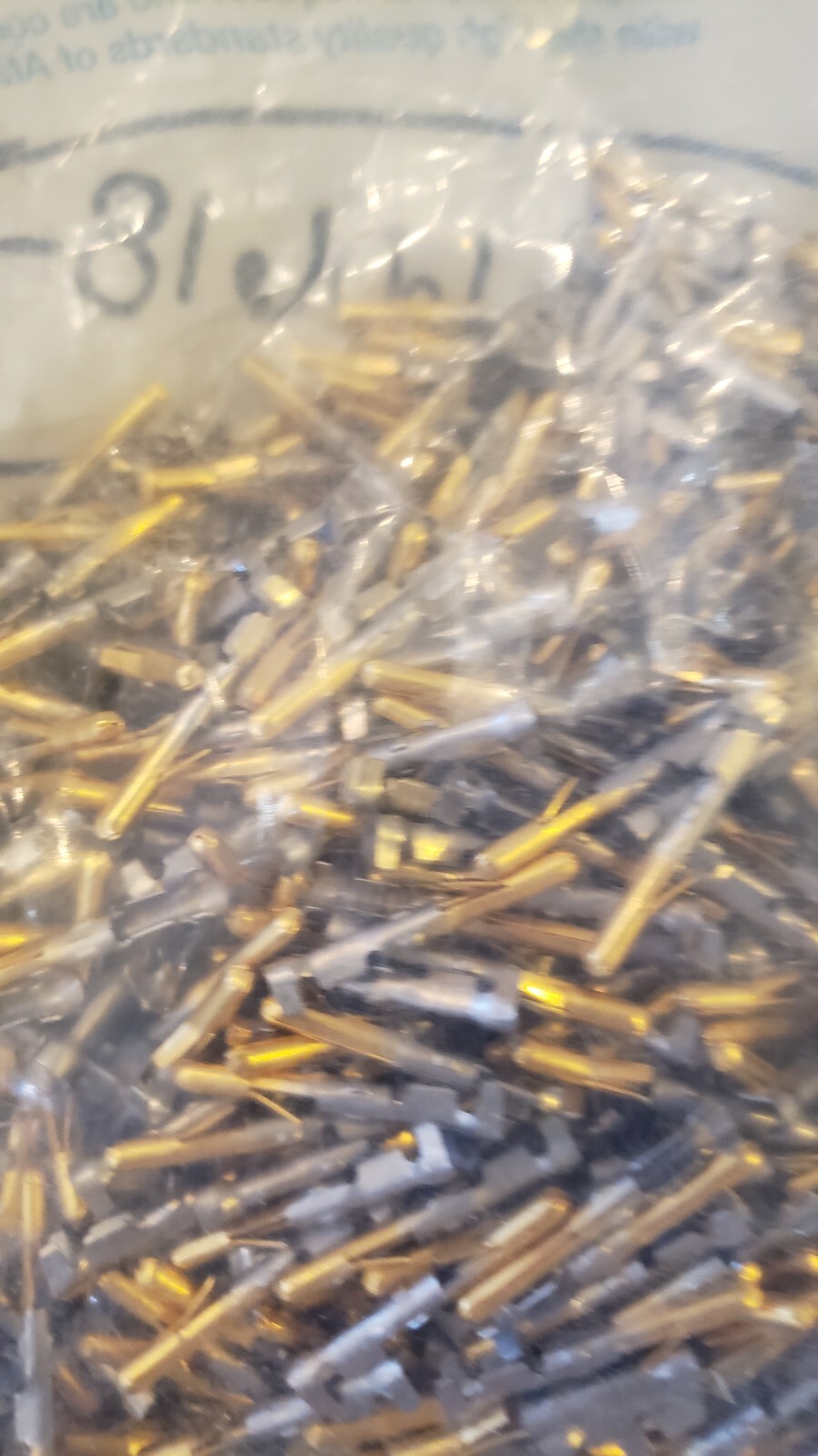 NEW LOT of 900 AMP Contact Connector Pin Gold Plate 18-24 AWG Crimp # 60618-6