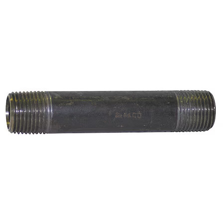 1/4″ Mnpt X Mnpt Black Pipe Nipple Schedule 40, 5P629