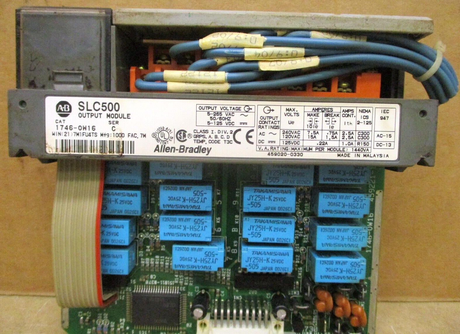 Allen-Bradley SLC 500 1746-P3 Ser A SLC 5/04 CPU 1747-L542 48674GN