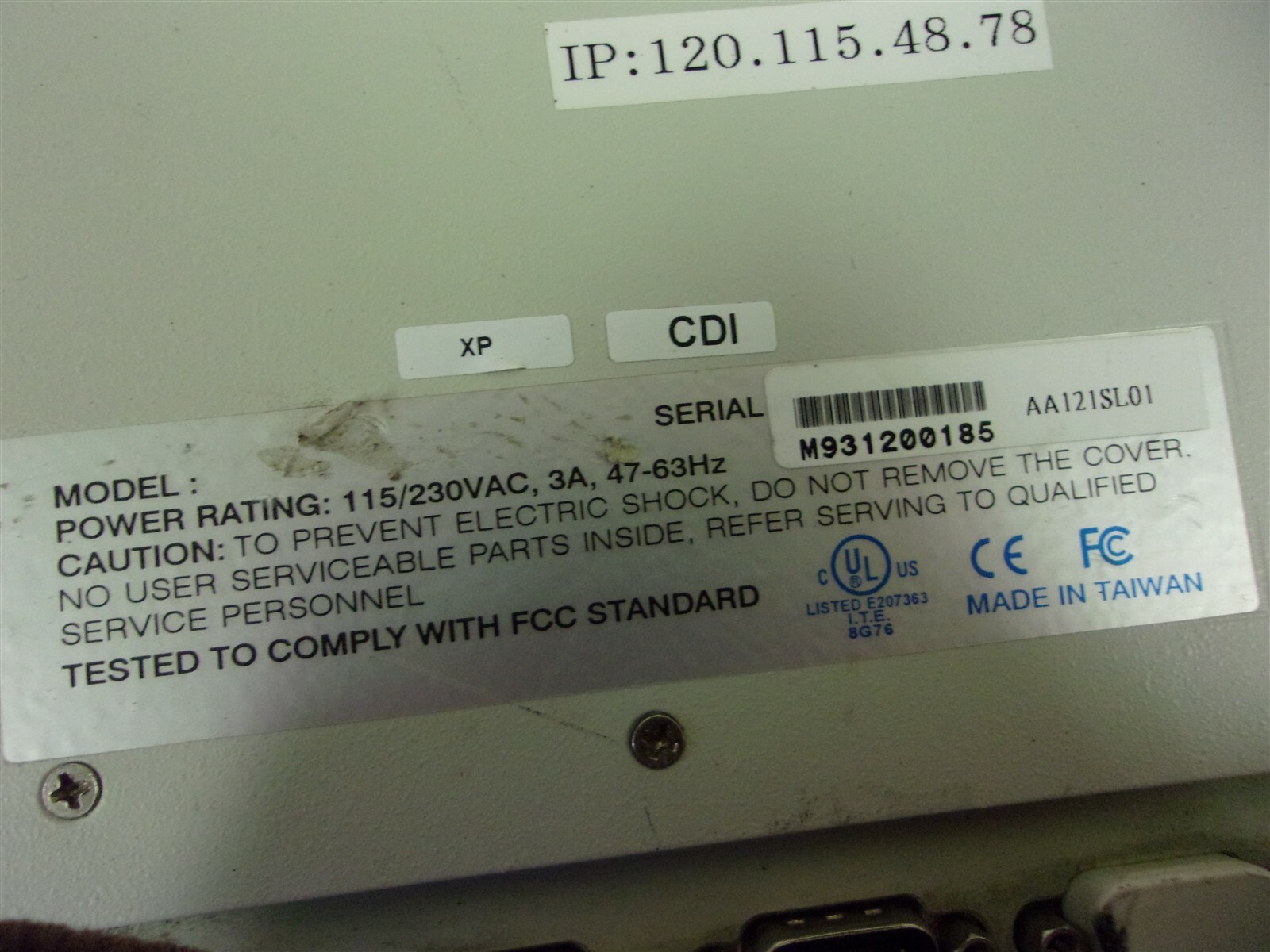 Window S XP Professional OEM Software Monitor E85-03013 X H8FD-PB9BG-J
