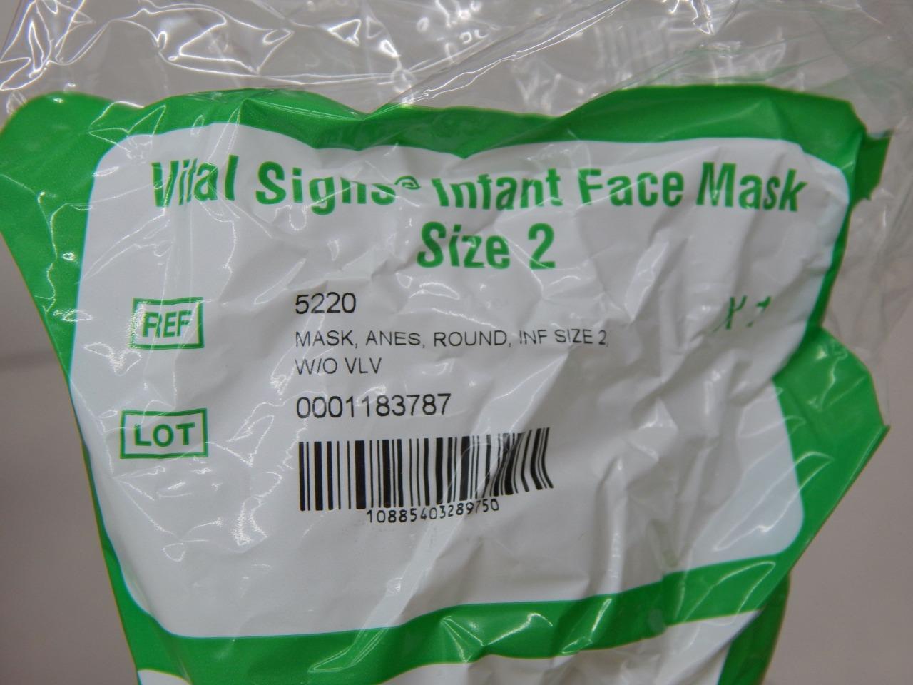 CareFusion 5220, Vital Signs, Infant Face Anesthesia Mask, Size 2 (Box of 20)