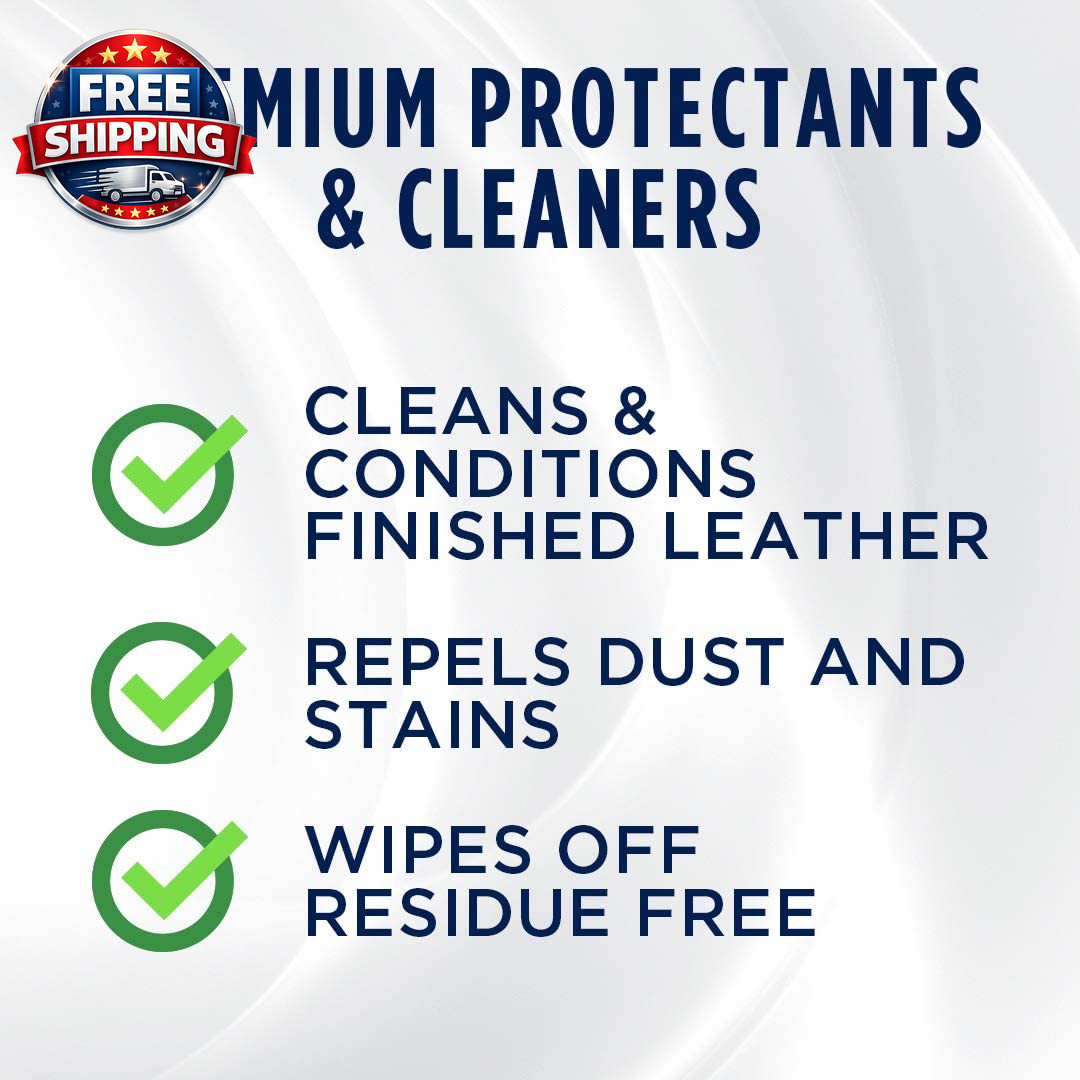 Leather 3-In-1 Complete Care – Cleans, Conditions, & Protects – Helps Prevent Fa