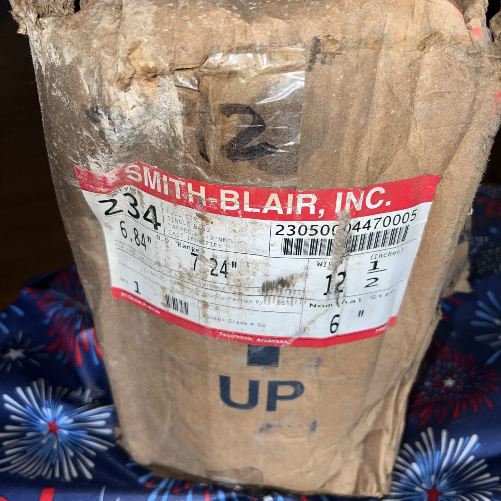 Smith-Blair 230-50004470-005 Full Circle 6 X 12-1/2 in. Pipe Repair Clamp 1 1/2