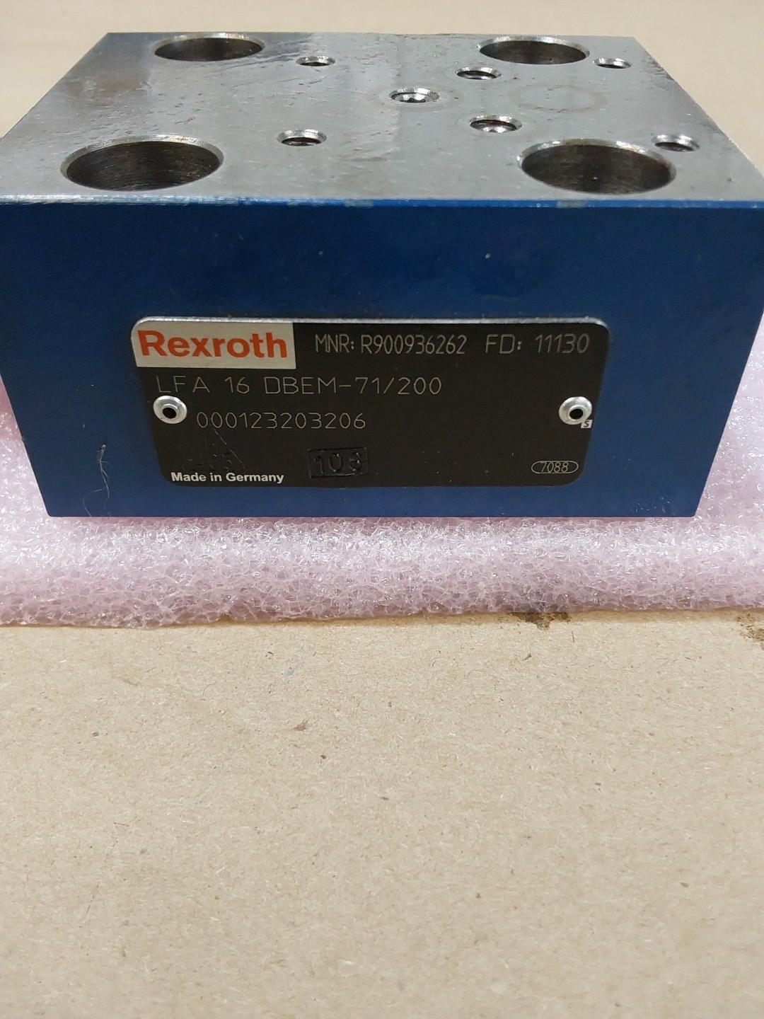 BOSCH REXROTH VALVE, R900936262, LFA 16 DBEM-71/200