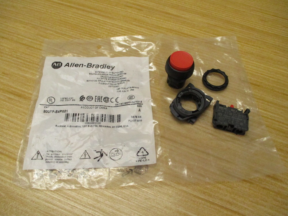 Allen Bradley 800FP-E4PX01 Extended Push Button 800FPE4PX01
