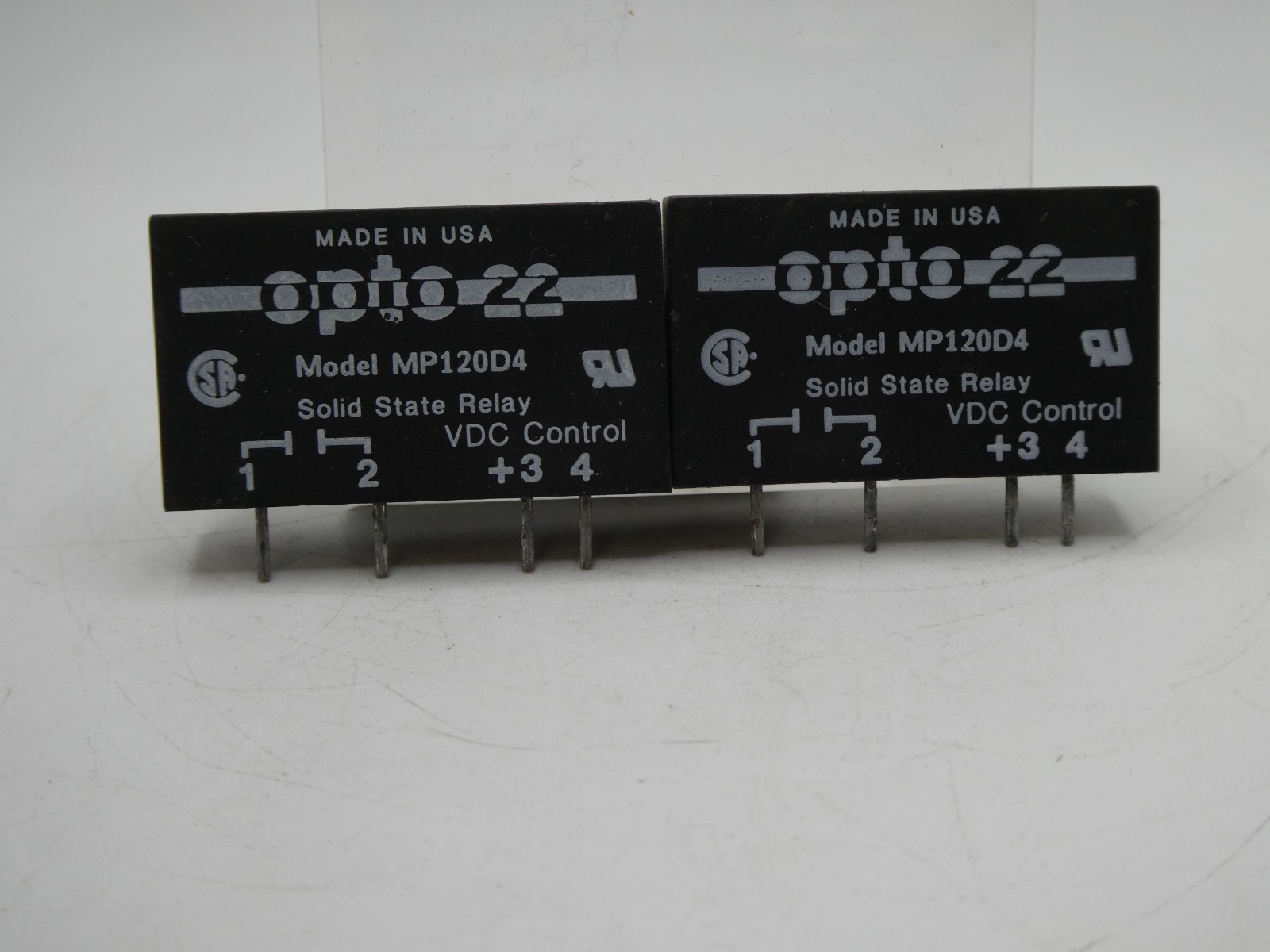 NEW, (LOT OF 2) OPTO 22 MODEL MP120D2 SOLID STATE RELAY