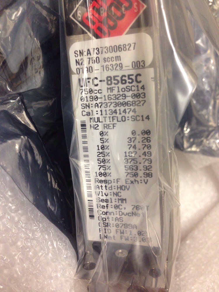 Celerity Mass Flow Controller, N2, 750 SCCM, UFC-8565C, SHIPSAMEDAY