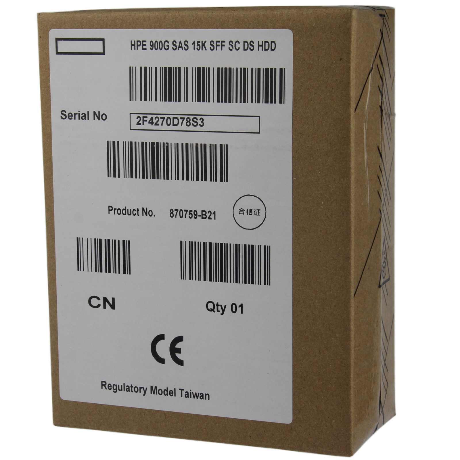 New In Box 870795-001 HPE 900GB 12G SAS 15K ENT 2.5″ DS HDD Server 870759-B21