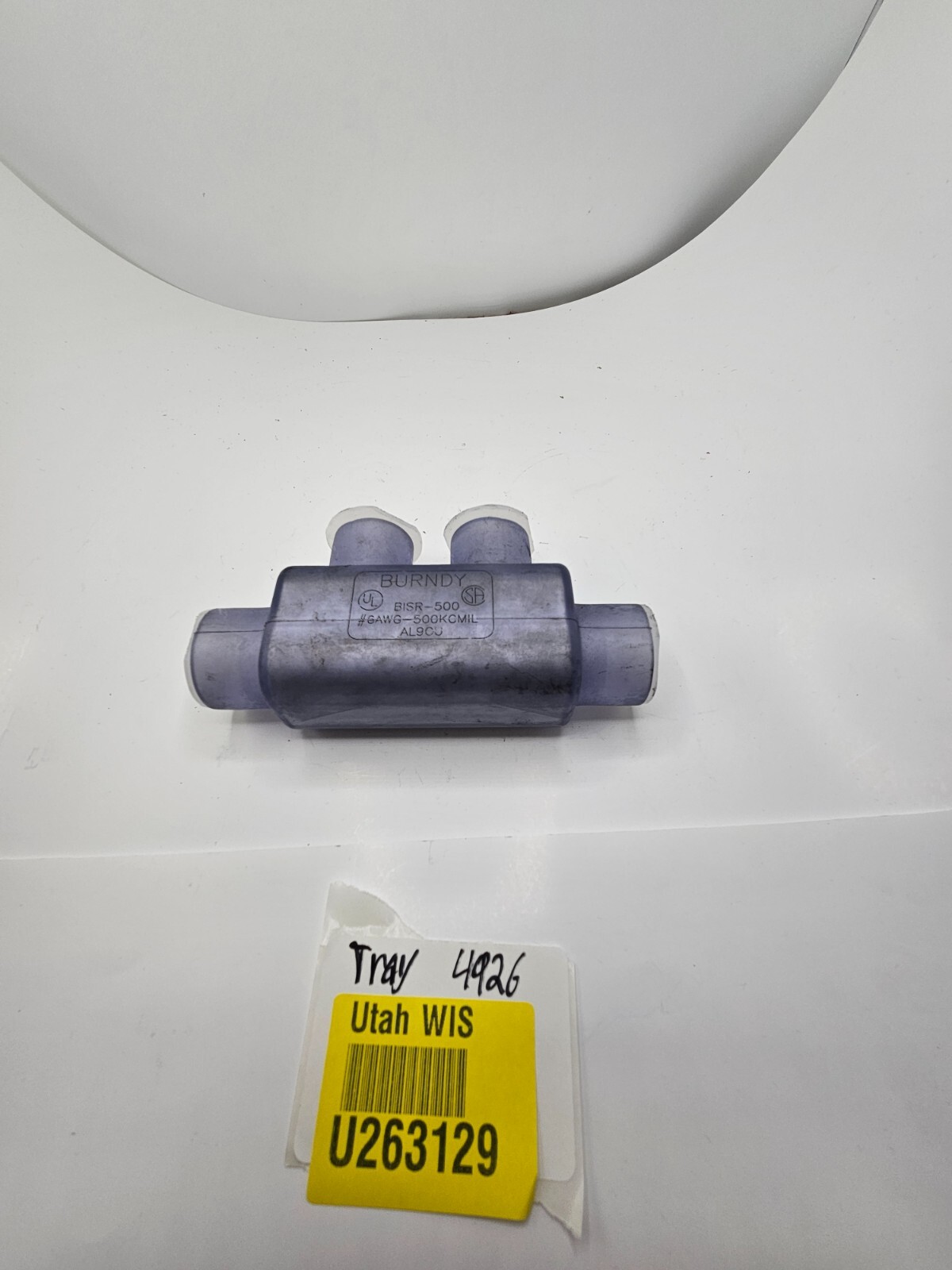 Burndy BISR-500 6AWG-500KCMIL AL9CU In-Line Splice Connector