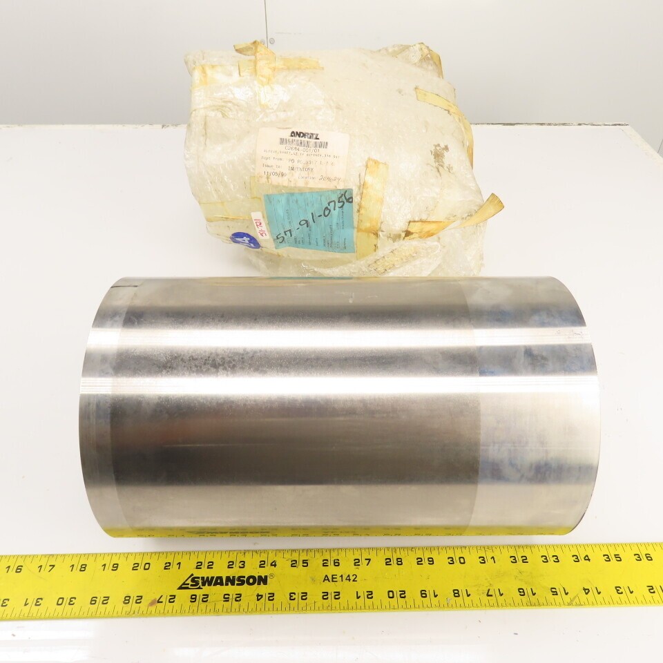 Andritz C2684-001/01 316 SS TC Shaft Sleeve 42 IF Refiner 13″ Long x 8″ OD