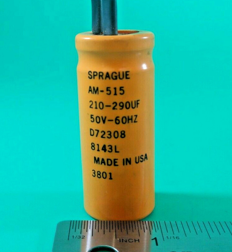 SPRAGUE AM-515 RADIAL CAPACITOR 210-290uF 50V 60Hz