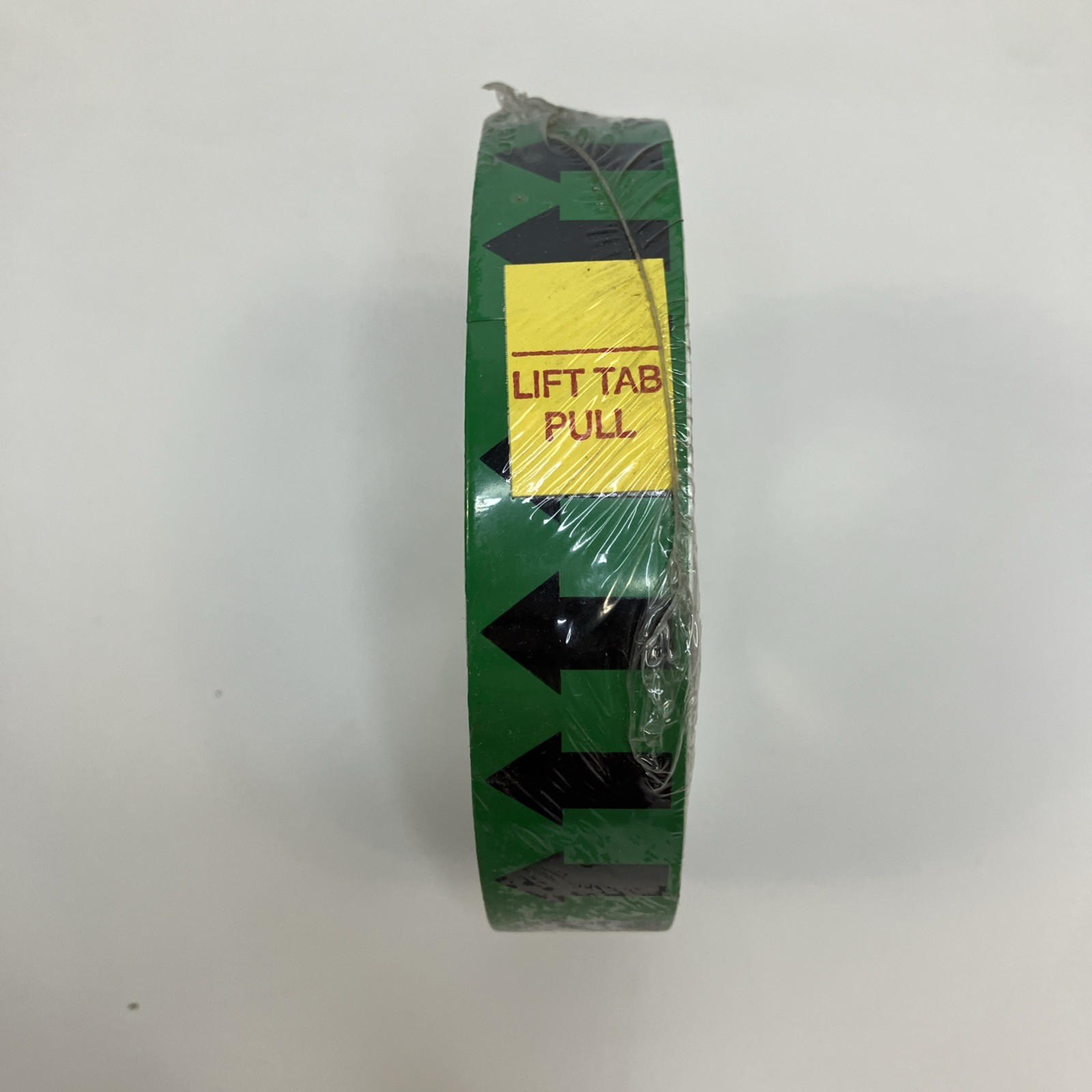 Brady 91412 Liner Mounted Arrow Tape, Black/Green, 1 In. 30 yards Y76800