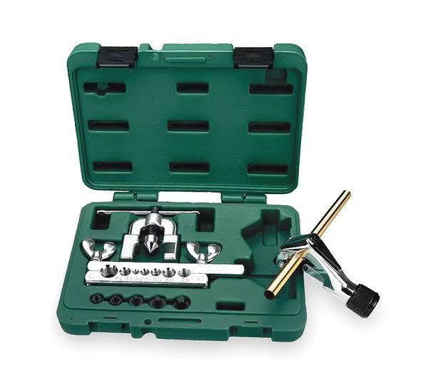 Westward 3CYT7 Flaring and Cutting Set, Double, 8 Pc