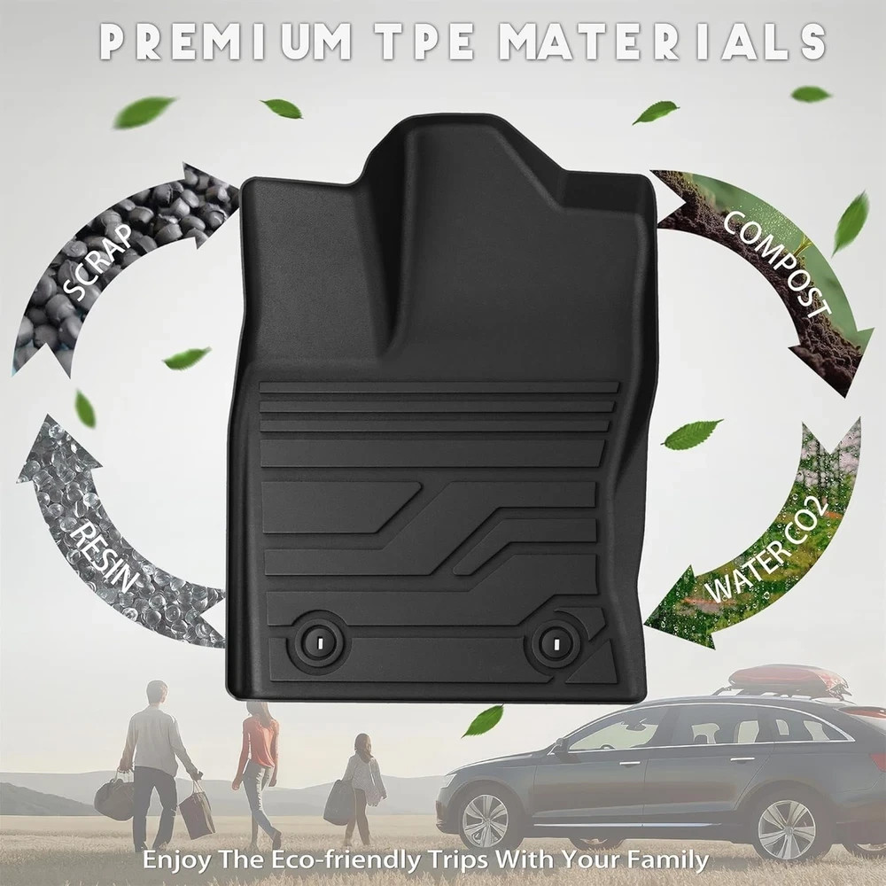 KARPAL Floor Mats Fit for Toyota Tundra 2022-2025 2026 CrewMax Cab, Custom Fit