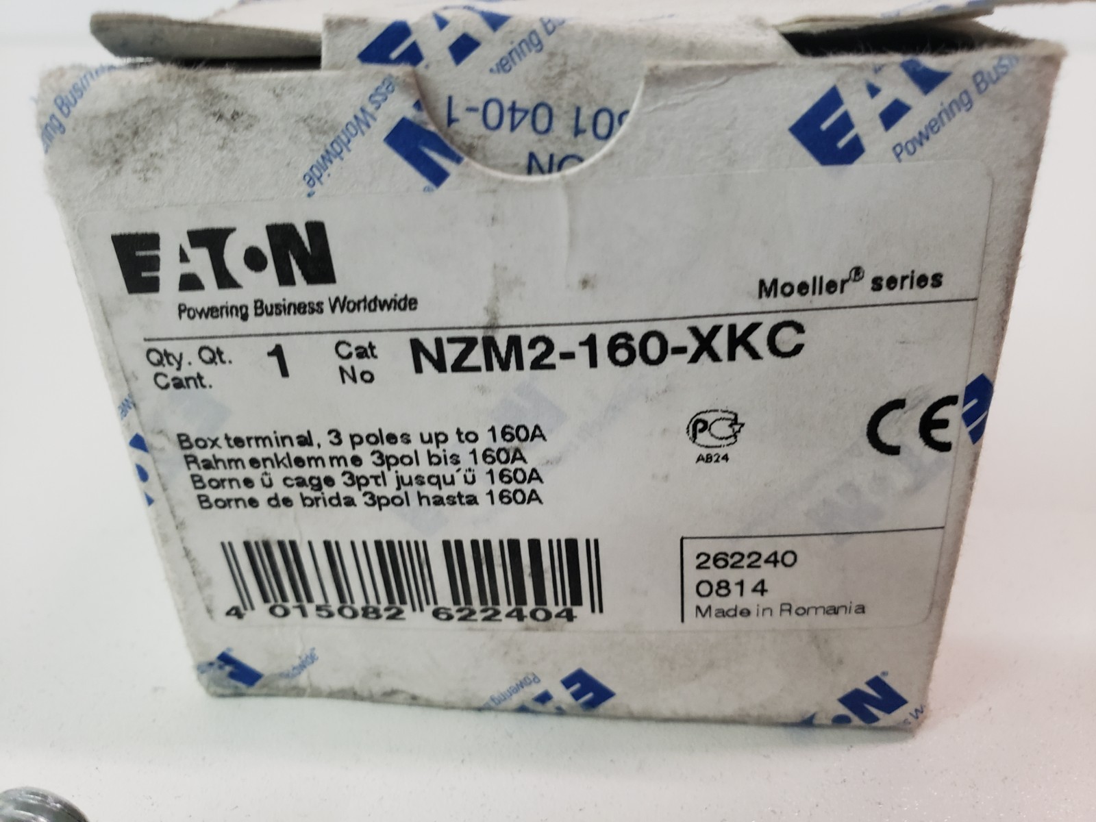 UNUSED – Eaton NZM2-160-XKC Box Terminal Set of 3