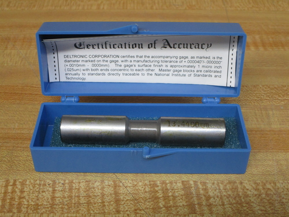 Deltronic 13.4400mm Pin Gage 13.4400