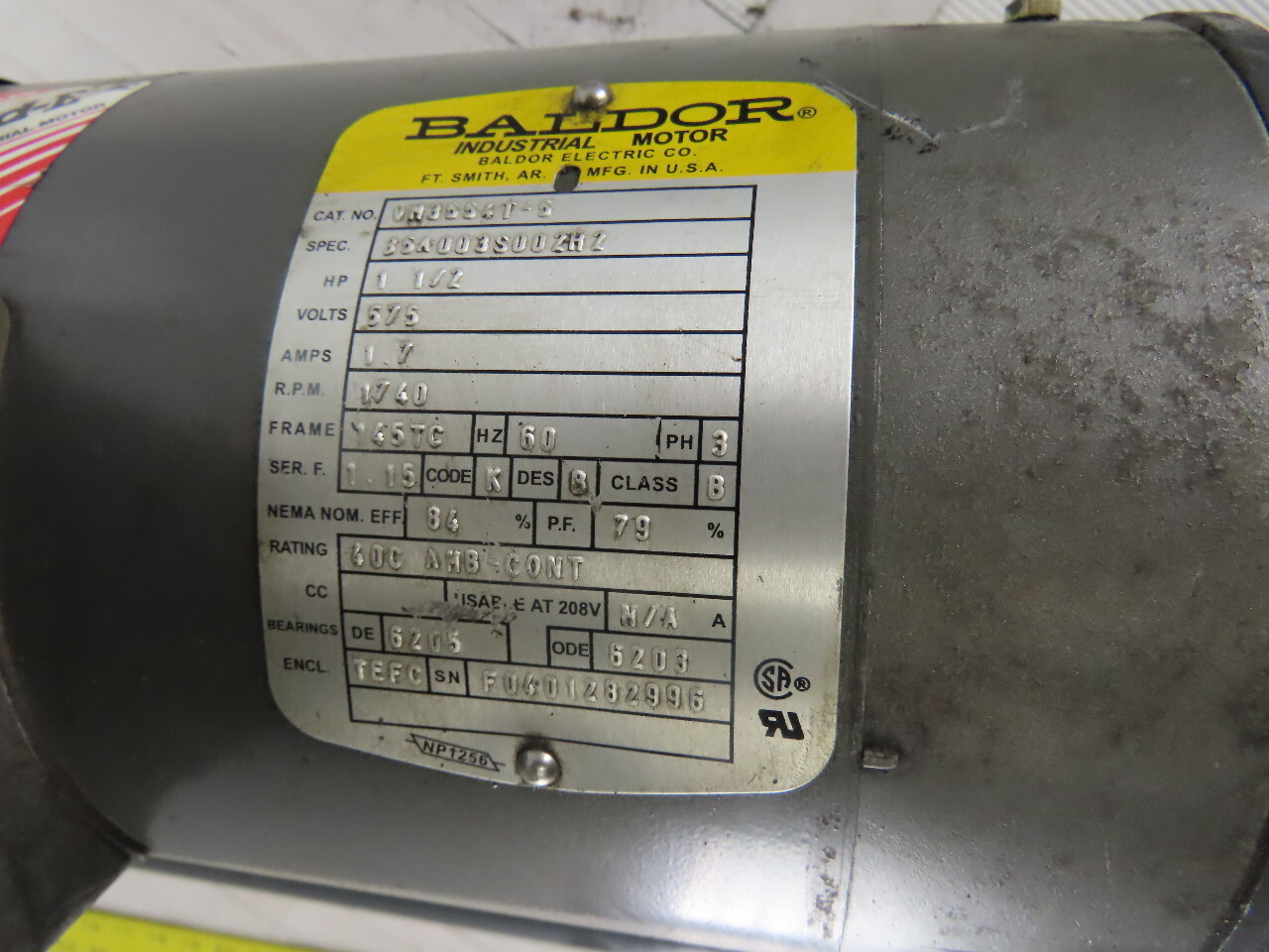 Joyce Dayton 10 Ton 36″ Machine Comdrive Screw Jack W/ 575V 3Ph Motor & Limit