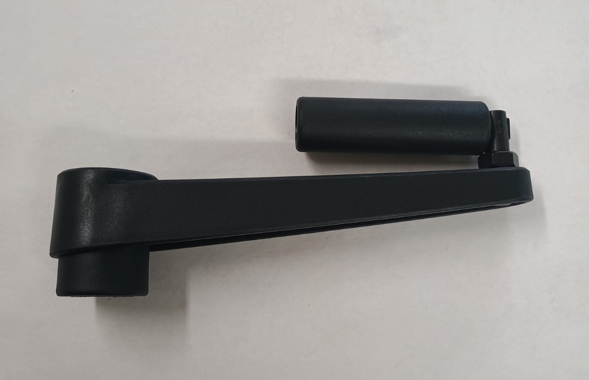 Folding Crank Handle 1/2″ smooth bore 9″ OAL Gibraltar Machine Handle