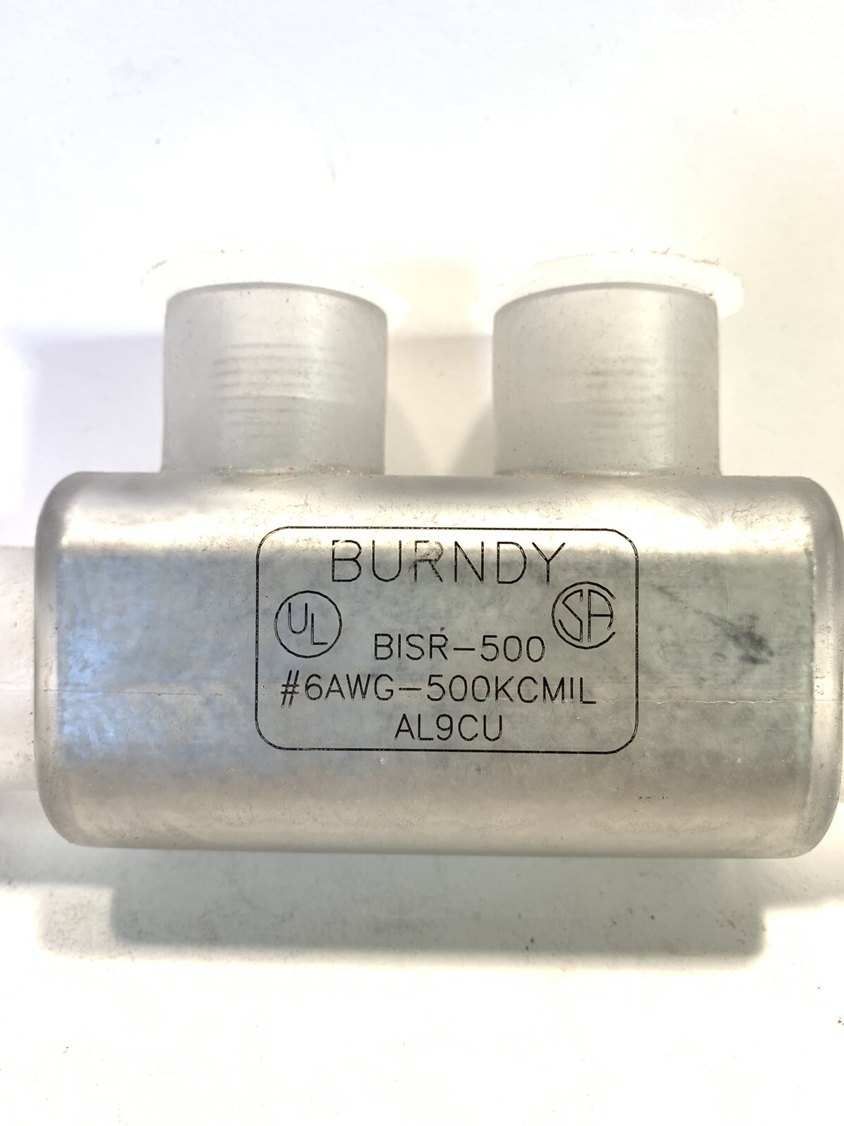 Burndy BISR-500 Aluminum 6AWG-500KCMIL In-Line Splice BISR500