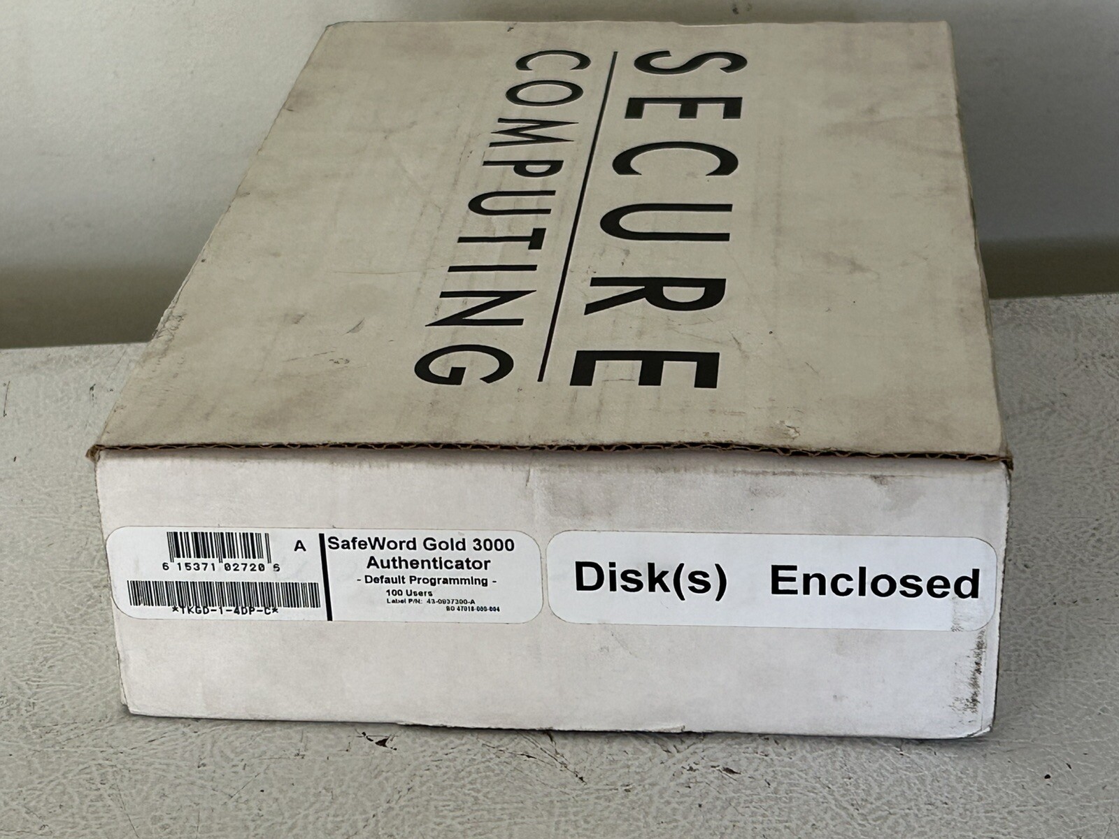 Secure Computing (98) Safeword Security Token Gold 3000 Authenticator TKGD-1-4DP