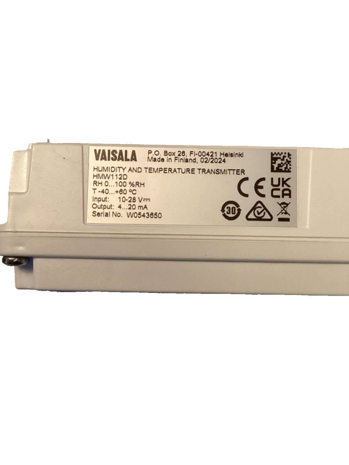 VAISALA HMW112D humidity, and temperature transmitter